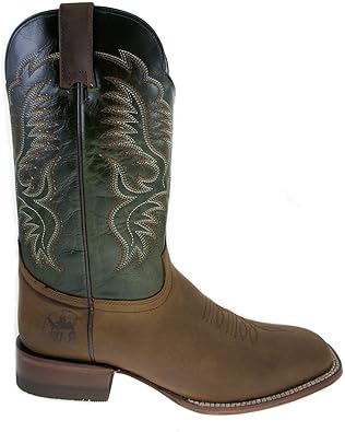 Tan Square Toe Western Boot 