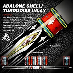 KONLLEN Carbon Fiber Turquoise Inlay Pool Cue Stick