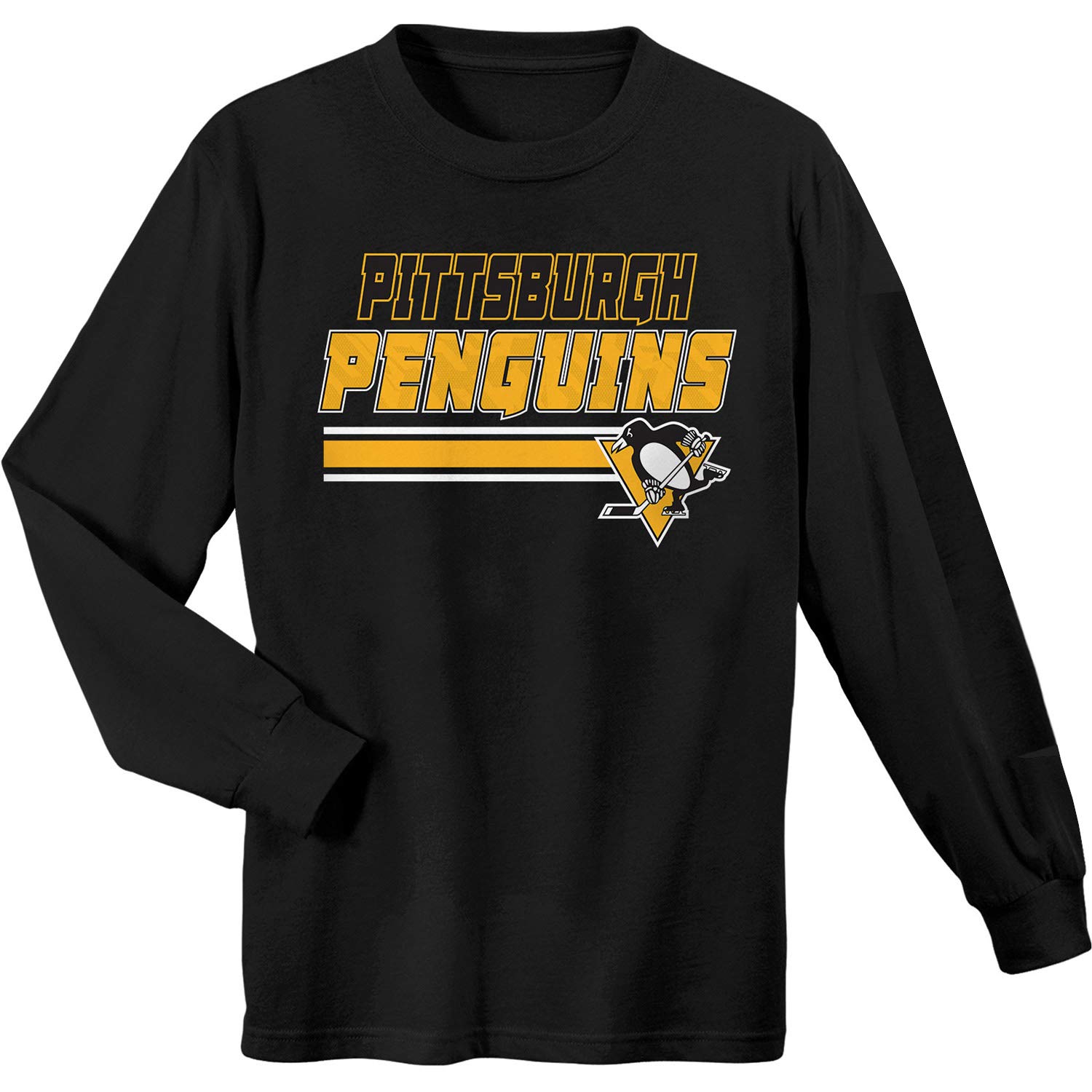 Penguins Boy S Black Pittsburgh Hockey T Shirt Black Teevimy