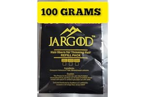 100 Gram Hair Building Fibers - Refill Your Existing Fiber Bottle - Hair Filler Fibers - Hair Loss Concealer For Thinning Hair by JARGOD (Dark Brown)