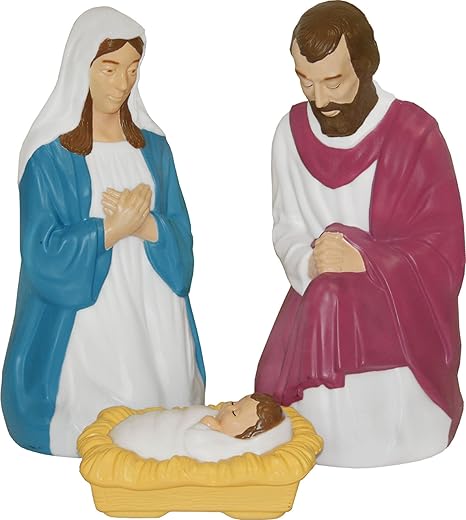 Light Up 3 Piece Nativity Set Christmas Decoration By General Foam