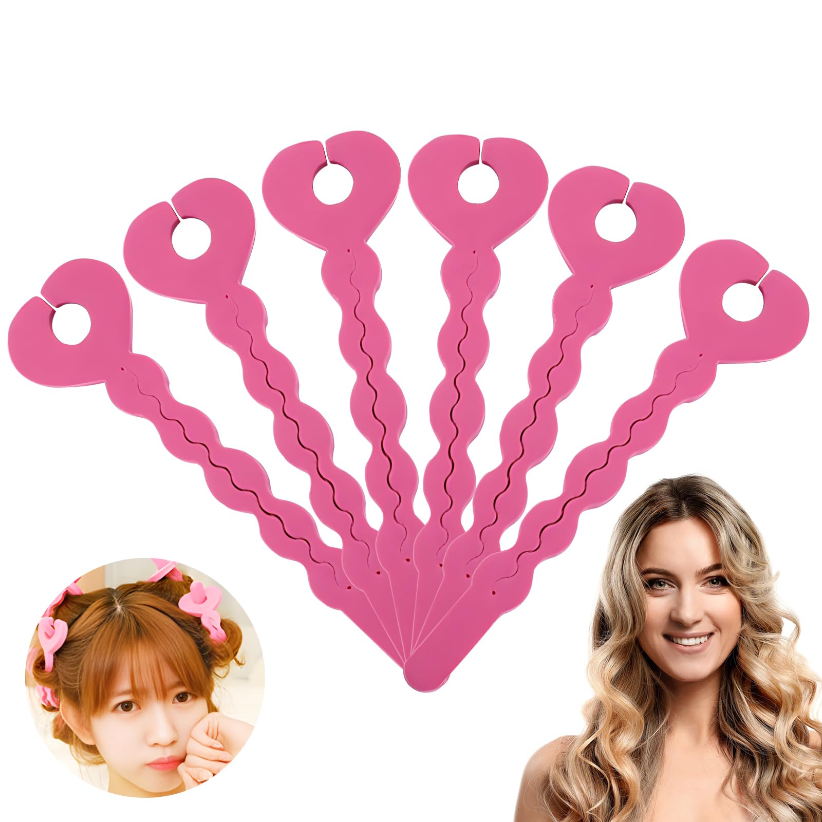 Soft Sponge Hair Curlers Rollers,30 Pieces Flexible Sleeping Hair Roller No Heat Hair Soft Foam Curlers Magic Hair Care DIY Styling Tools for Long Short Thick Thin Hair Curlers for Women and Girls