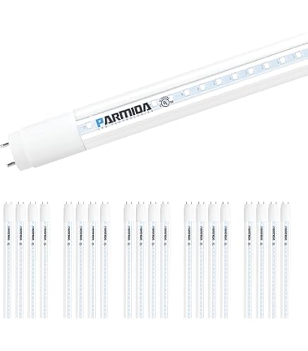 PARMIDA 20-Pack 4FT LED T8 Ballast Bypass Type B Light Tube, 24W