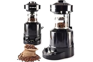 Coffee Roaster Machine, 2100W Home Electric Coffee Bean Roaster Machine with Cold/hot Air Adjustment, Hot Air Electric Roasti