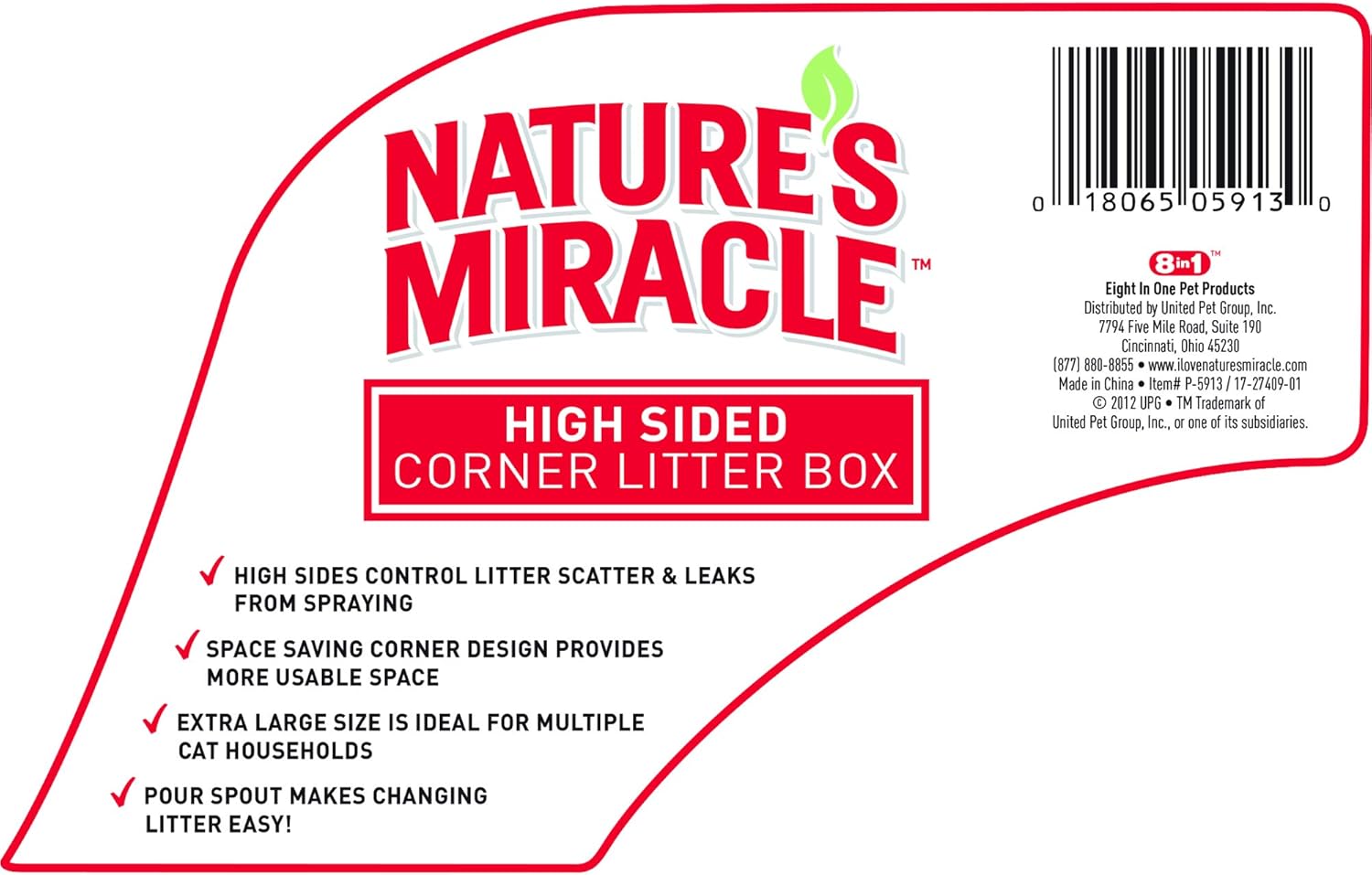 nature's miracle high sided cat litter box