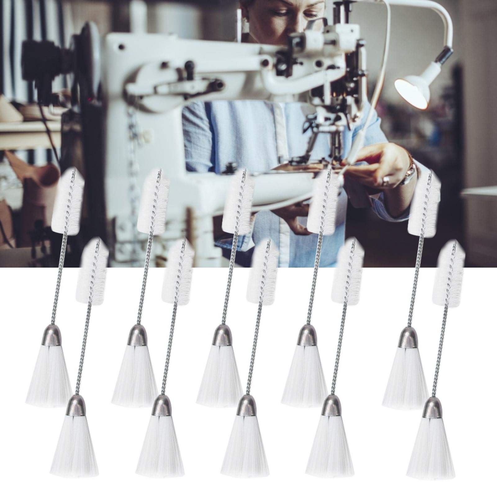 House Hold Cleaning Brush, Double End Brush, Sewing Machine Brush, Nylon Brush, Easy to Clean for Sewing Machine 5.71in Home