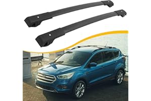 EZREXPM Cross Bars Roof Rack Fit for Ford Escape Kuga 2013 2014 2015 2016 2017 2018 2019 Luggage Rack Crossbar Cargo Carrier with Side Rails