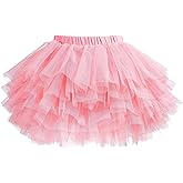 elamccor Tutu Skirt for Baby Girl Toddler 6 Layered Tulle Skirts 1-8T
