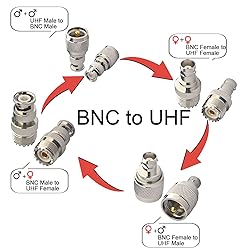 onelinkmore PL259 SO239 to BNC Adapter Kit Coaxial