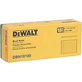 DEWALT Brad Nails, Heavy Duty, 18GA, 1-1/4-Inch, 5000-Pack (DBN18125)