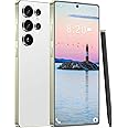 VVJ I25 Ultra 5G Unlocked Phones, Built in Pen, 7000mAh Long Battery Life Smartphone, 6.99" HD Screen Unlocked Cell Phone, 8+256GB Phone Android14, Face ID/Fingerprint Lock/Dual SIM/GPS (White)