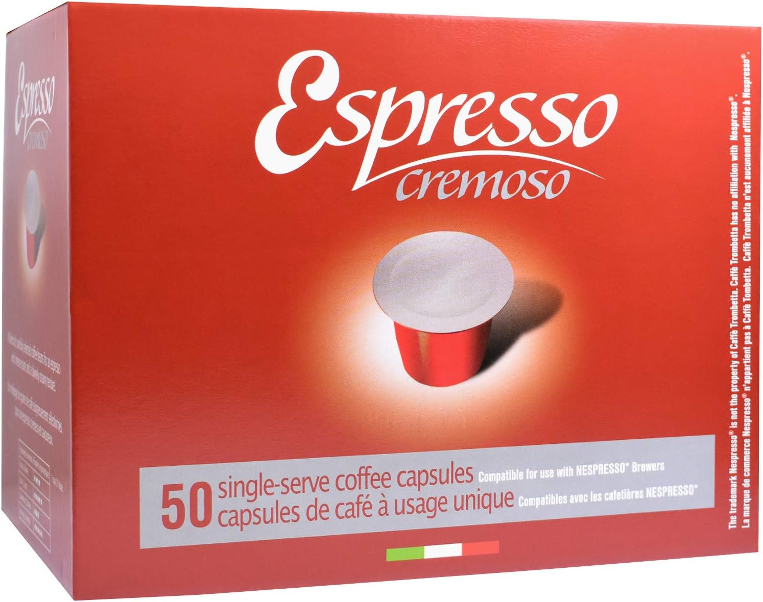 Caffe Trombetta Espresso Cremoso 50 Capsules Amazon.ca Grocery
