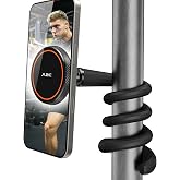 A2C Magnetic Gooseneck Gym Phone Holder for Treadmill Peloton Stroller Desk | Flexible Long Arm Phone Mount for iPhone MagSafe Samsung, Portable Fitness Accessories for Shopping, Home Gym Men Women Gifts