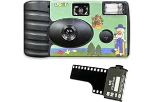 KCMSSERTKIR Disposable Camera 35mm ISO400 with Flash - 18 Exposures, Green - Perfect for Graduation, Parties, Travel, and Memorable Moments - Fun Gift for Teens & Women