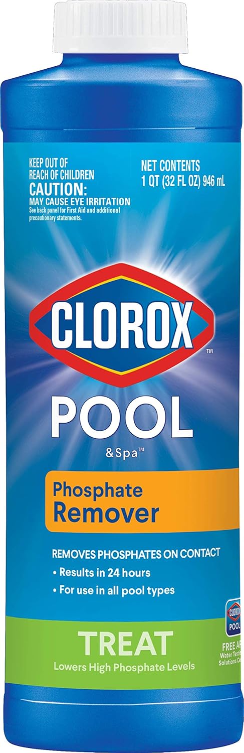 Clorox Pool&Spa 55232CLX Phosphate Remover, 1-Quart, White : Garden & Outdoor