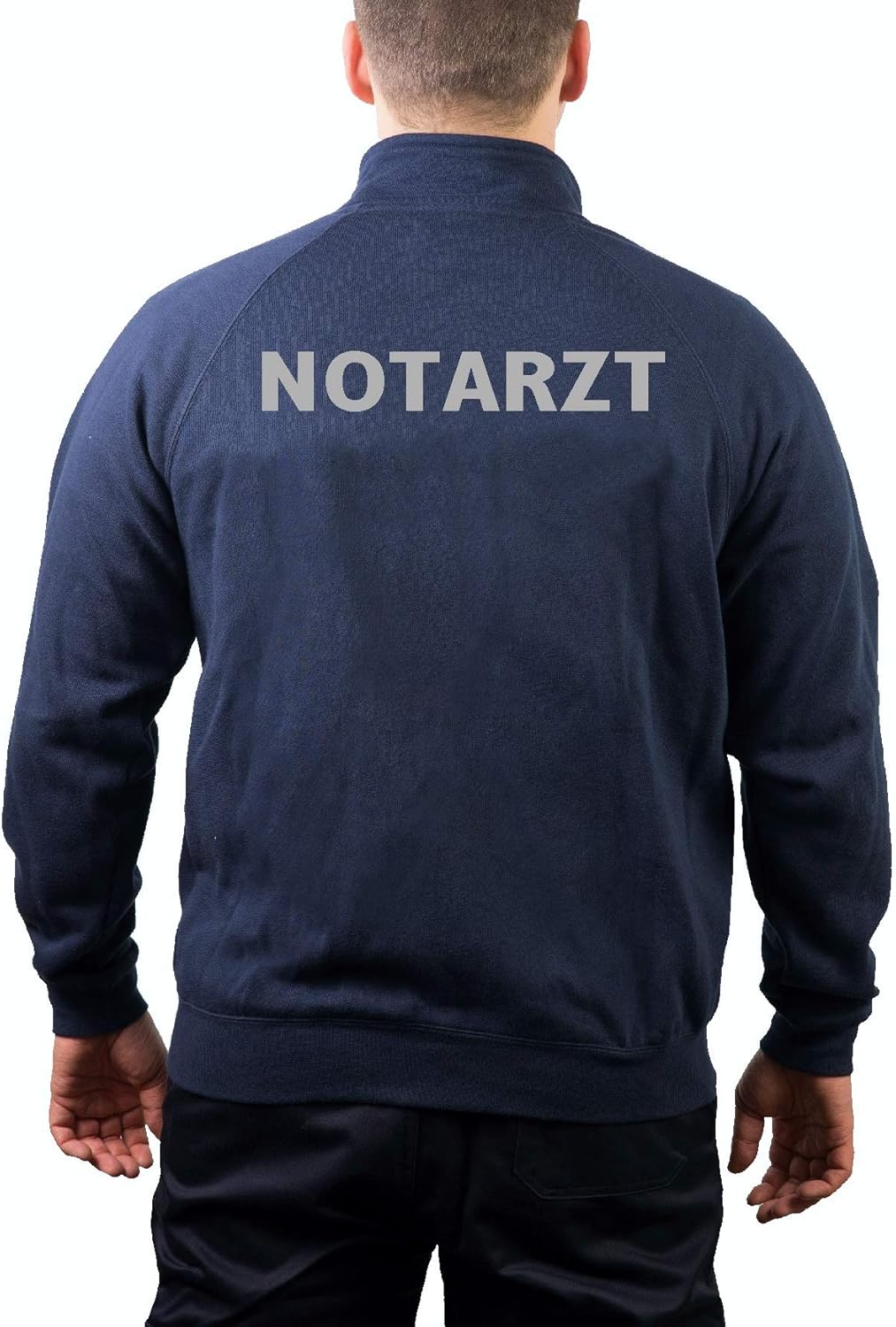 Feuerwehr Kapuzen-Jogginganzug Navy/Neongelb - ATEMSCHUTZ Sweatshirt & Hose Set