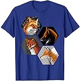 Exagon fox style T-shirt graphic design tshirt