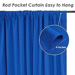 Backdrop Curtains Royal Blue 10ft x 10ft Polyester