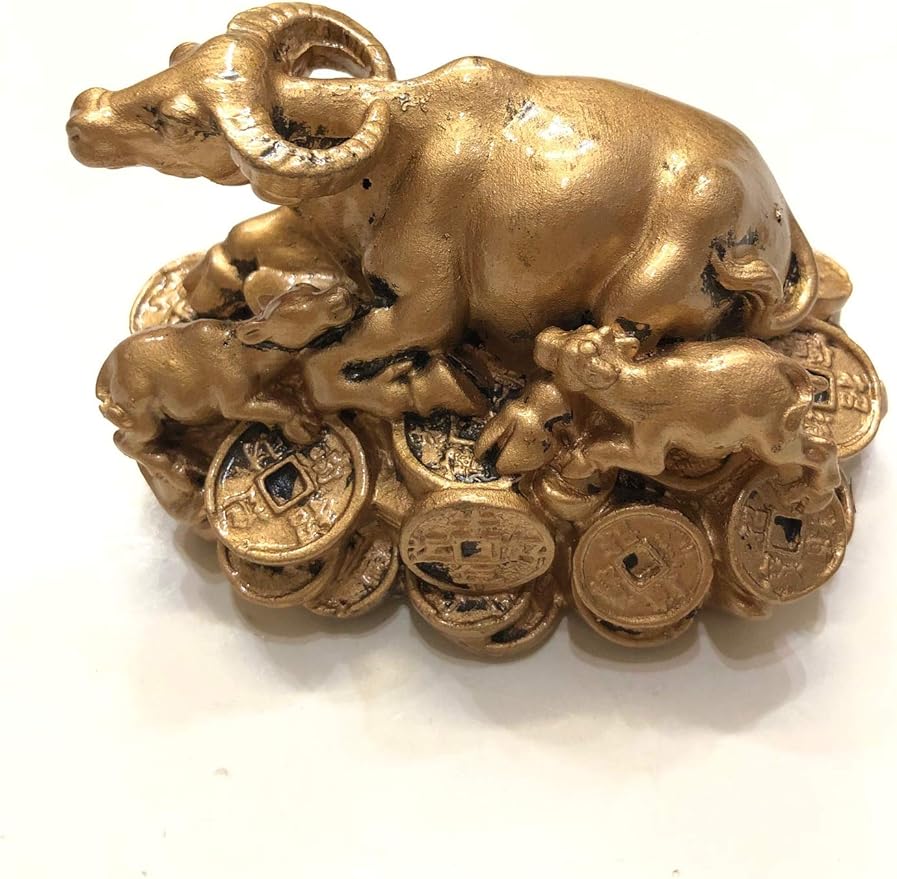 2021 Chinese Zodiac Year of The Golden Ox Statue Figurine