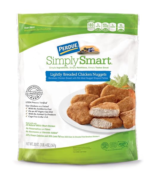 Perdue simply smart, lightly breaded chicken nuggets (072745806773)