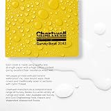 Exacompta Chartwell Casebound Survey Book 106 x 165mm Yellow Lined Numbered view 2