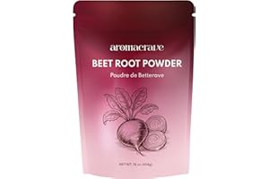 AROMACRAVE Beetroot Powder - 100% Pure, Non-GMO, High in Antioxidants & Natural Nitrates, Supports Circulation & Energy, 16oz