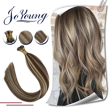 Amazon Com Joyoung Piano Color Real I Tip Human Hair Extensions