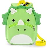 mibasies Toddler Backpacks for Girls 2-4: Plush Backpack -3D Animal Cartoon Mini Travel Bag -10 inch Toddler Backpack Leash