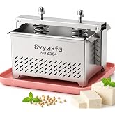 Tofu Press Stainless Steel Paneer Maker & Cheese Press,Paneer Press | Adjustable Food Press for Extra Firm Tofu, Dishwasher S