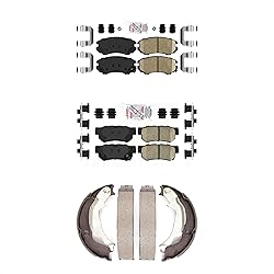 Transit Auto Front Rear Ceramic Disc Brake Pads Kit