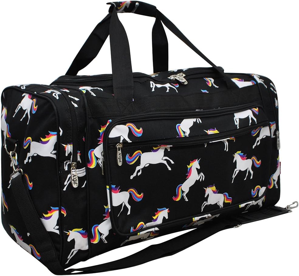 Unicorn Print NGIL Canvas Carry on Shoulder 23" Duffle Bag