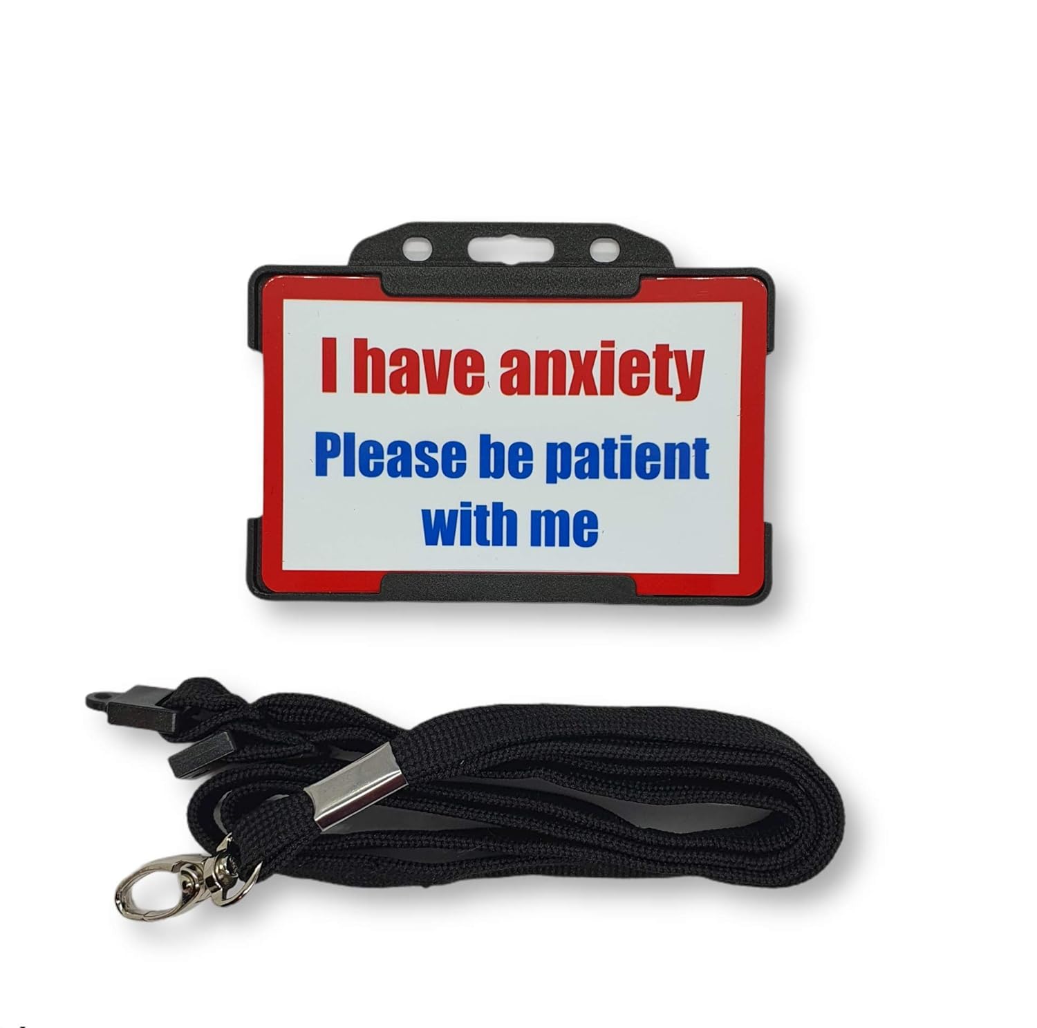 Anxiety Hidden Disability ID Card Lanyard Disability Awareness