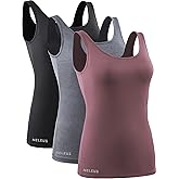 NELEUS Women's 3 Pack Compression Tank Top Support Yoga Bra with Cups Athletic Running Shirts