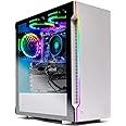 SkyTech Archangel Gaming Computer PC Desktop - Ryzen 5 3600 6-Core 3.6GHz, GTX 1660 Ti 6G, 500G SSD, 8GB DDR4 3000, RGB, AC WiFi, Windows 10 Home 64-bit, White
