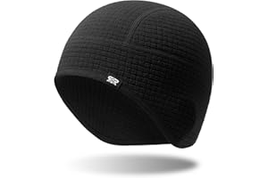 QINGLONGLIN Skull Cap Helmet Liner, Winter Thermal Cycling Cap for Men & Women, Lightweight Cycling Hat for Biking Running Outdoor Work
