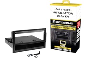 Scosche GM1583B 1992-Up General Motors Oversize Radio Multi Kit with 2 Cd Pocket, Black