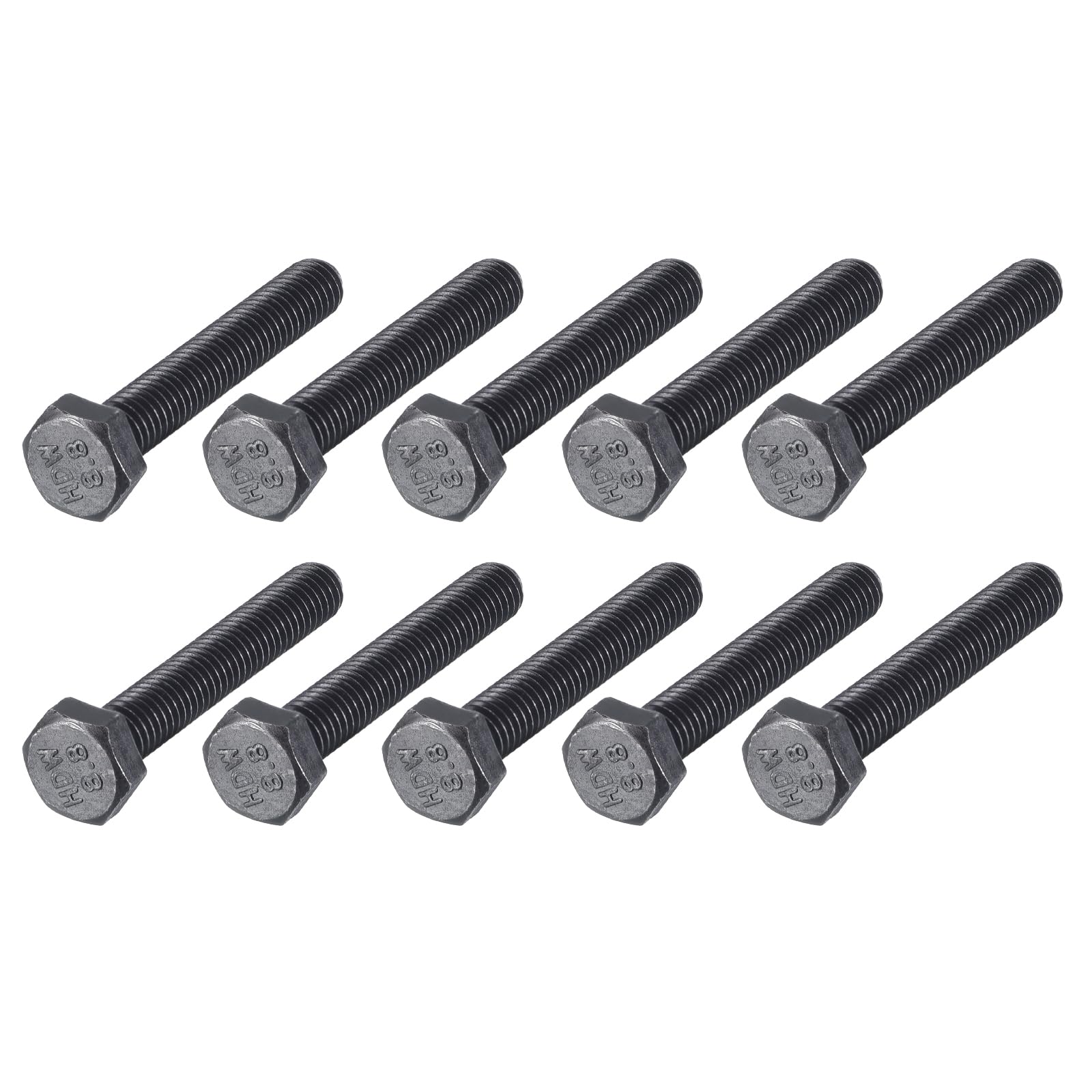METALLIXITY Hex Bolts (M6-1x40mm) 20Pcs, 8.8 Grade Carbon Steel Fully Threaded Black Oxide, Coarse Thread UNC Hex Head Screw Bolt - for Furniture Repair — image 1