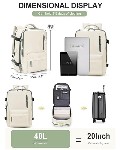 Travel Backpack for Women Men,Laptop Carry on Backpack Airline