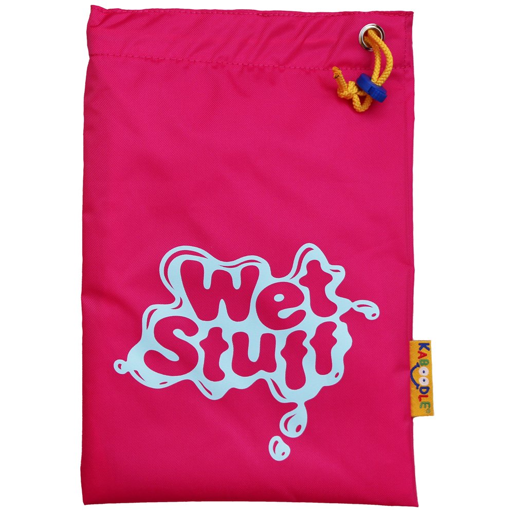 Kaboodle Childrens Waterproof Wet Stuff Bag - Hot Pink