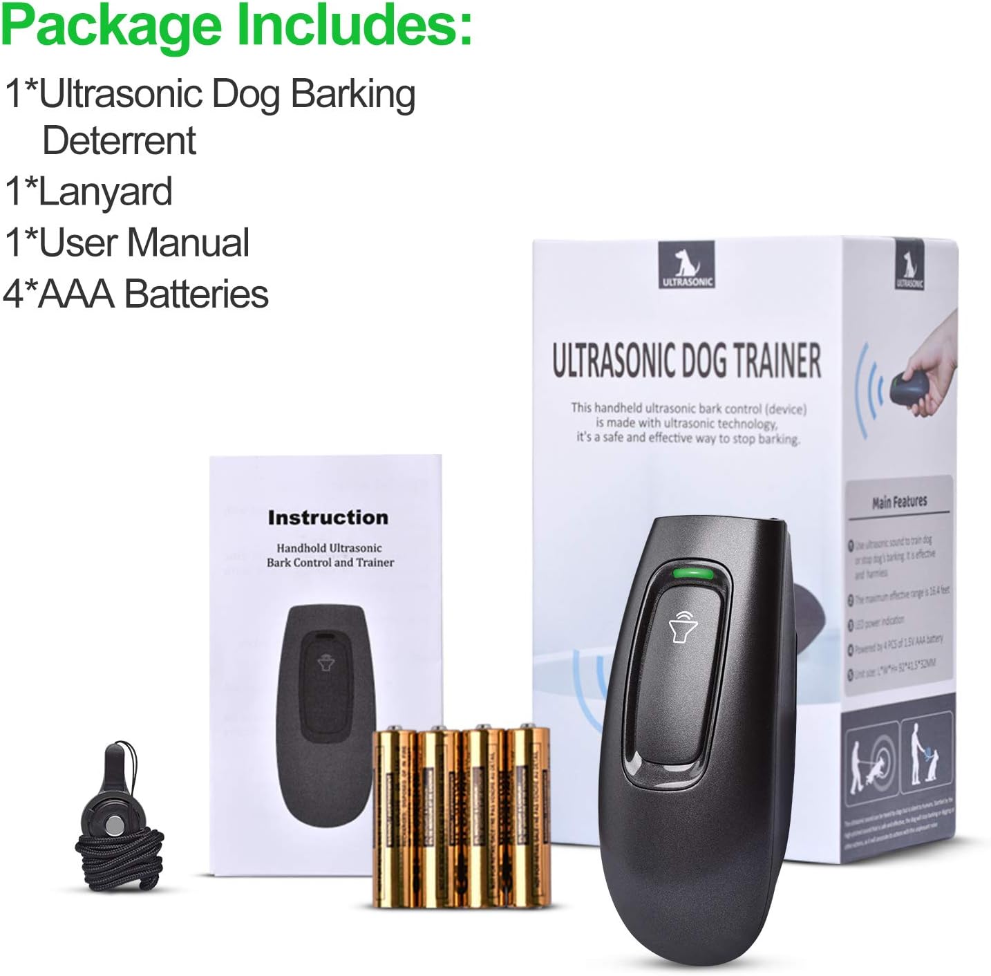 handheld ultrasonic bark control