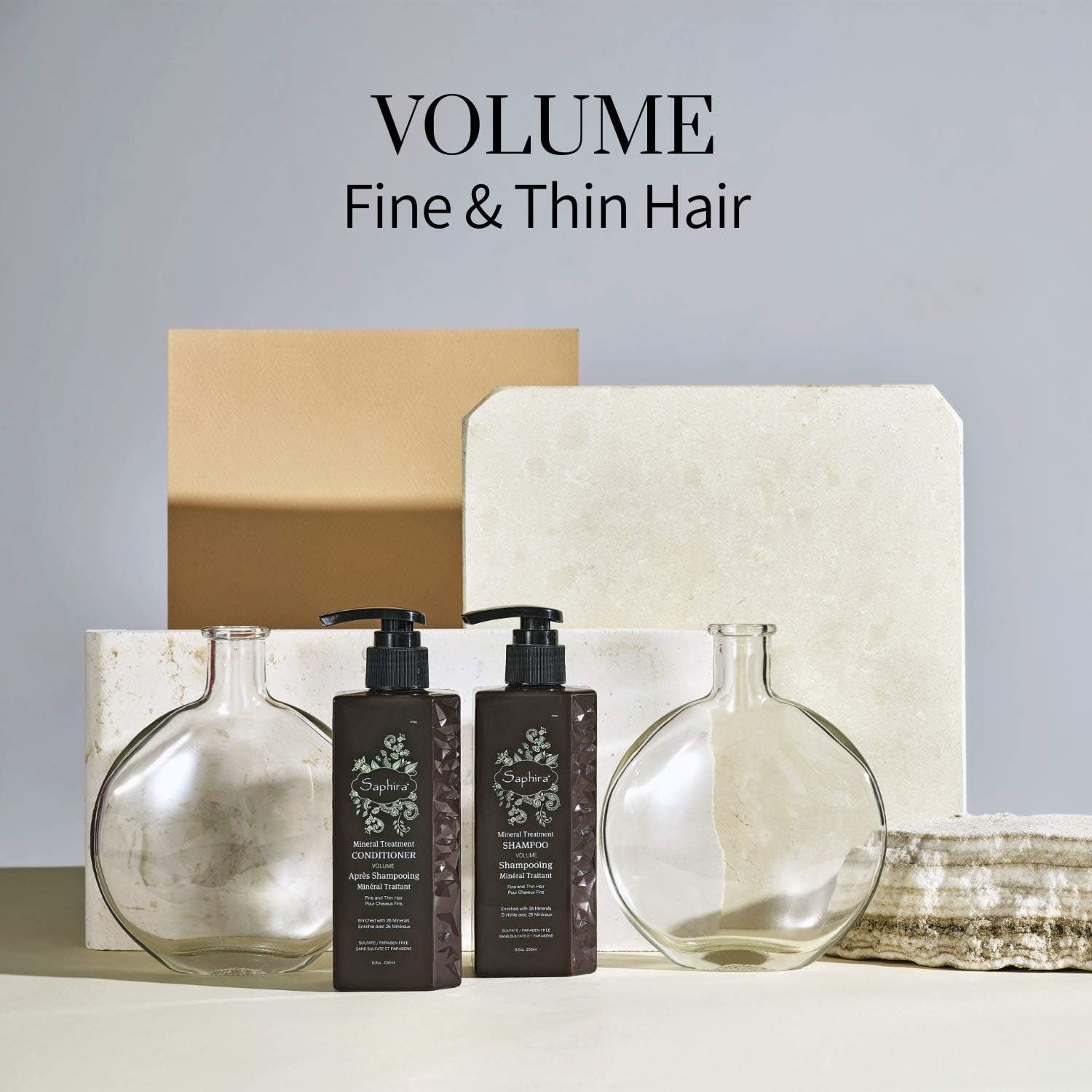 Saphira Volume Boost Mineral Conditioner (8.5oz/250ml), White, 250 ml (Pack of 1) - Image 4