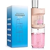 ZOFGENOW Automatic Mouthwash Dispenser for Bathroom,Bathroom Accessories 19.4 Fl Oz Dispensers with Magnetic Cups,Wall Mounted Dispenser,Suitable for All Age Groups,Pink
