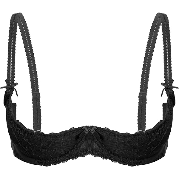 Linjinx Women's 1/2 Cup Bra Underwire Push Up Lace Half Cups
