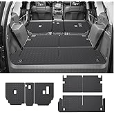 2010-2023 GX460 Cargo Liner & Backrest Mat Fit for Lexus GX460 - PU Leather Trunk Mat and 2nd & 3rd Back Seat Cover Protector - All Weather Protection Cargo Mats and Backrest Mat GX460 Accessories