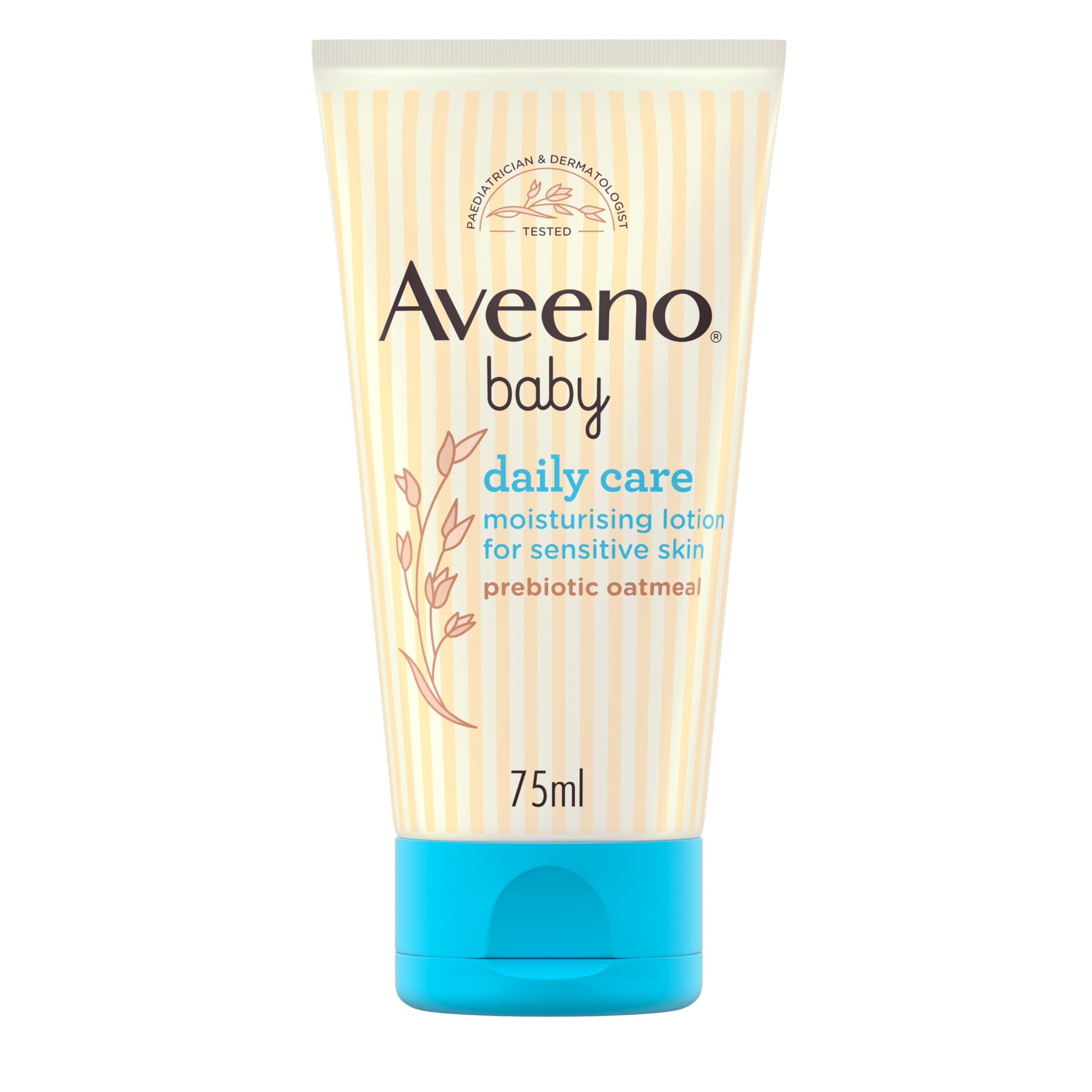 Aveeno Baby Daily Care Moisturising Lotion Bundle (6x 75ml), Soothing Baby Cream to Provide 24-Hour Hydration Suitable for Newborns and Infants, Gentle Lotion for Dry, Sensitive Skin Prone to Eczema