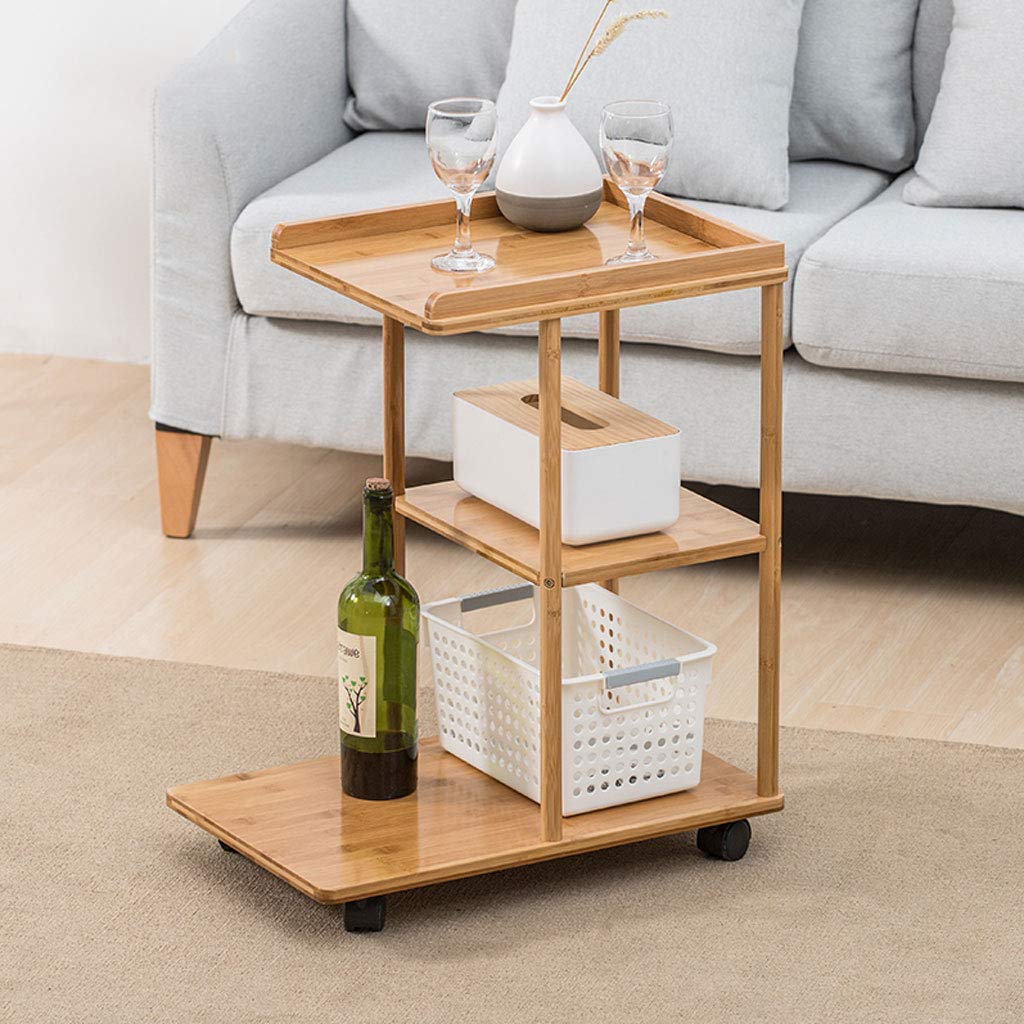 Mobiler Kleiner Beistelltisch Wohnzimmer Kleiner Couchtisch Sofa Side Corner Nordic Mini Nachttisch Mit Regal Lilishangpu Wandklapptisch Grosse L50cmxw31 5cmxh60 5cm Ncci1914 Com