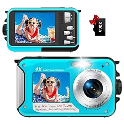 4K Underwater Camera 56MP Autofocus 11FT Waterproof
