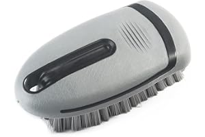 LoyaGour Carpet and Upholstery Cleaning Brush,Carpet Scrubber Stiff Bristle Detailing Scrub Brushes,Interior Leather Brush for Car and Home (Gray)