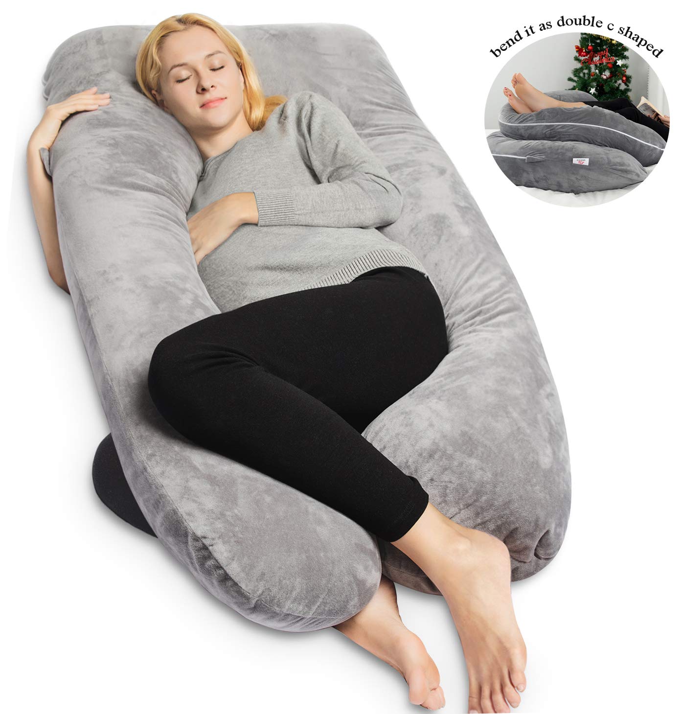 Leachco Snoogle Original Maternity Pregnancy Total Body Pillow