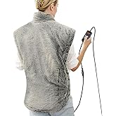 UTK Far Infrared Heating Pad for Neck and Shoulders and Back, Deeper Muscle Tissue Relief for Full Back, Natural Jade Gemstones, Adjustable Time and Temperature Settings, Up to 159°F,31.5'' x 24''